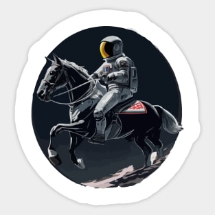 Astronaut and Horse Sticker